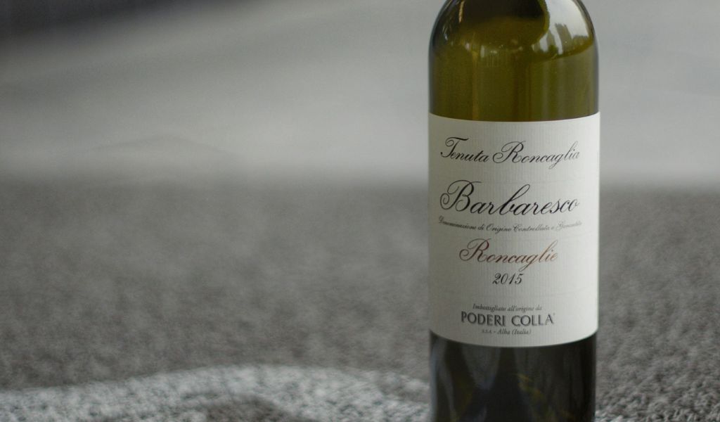 bottle of barbaresco wine